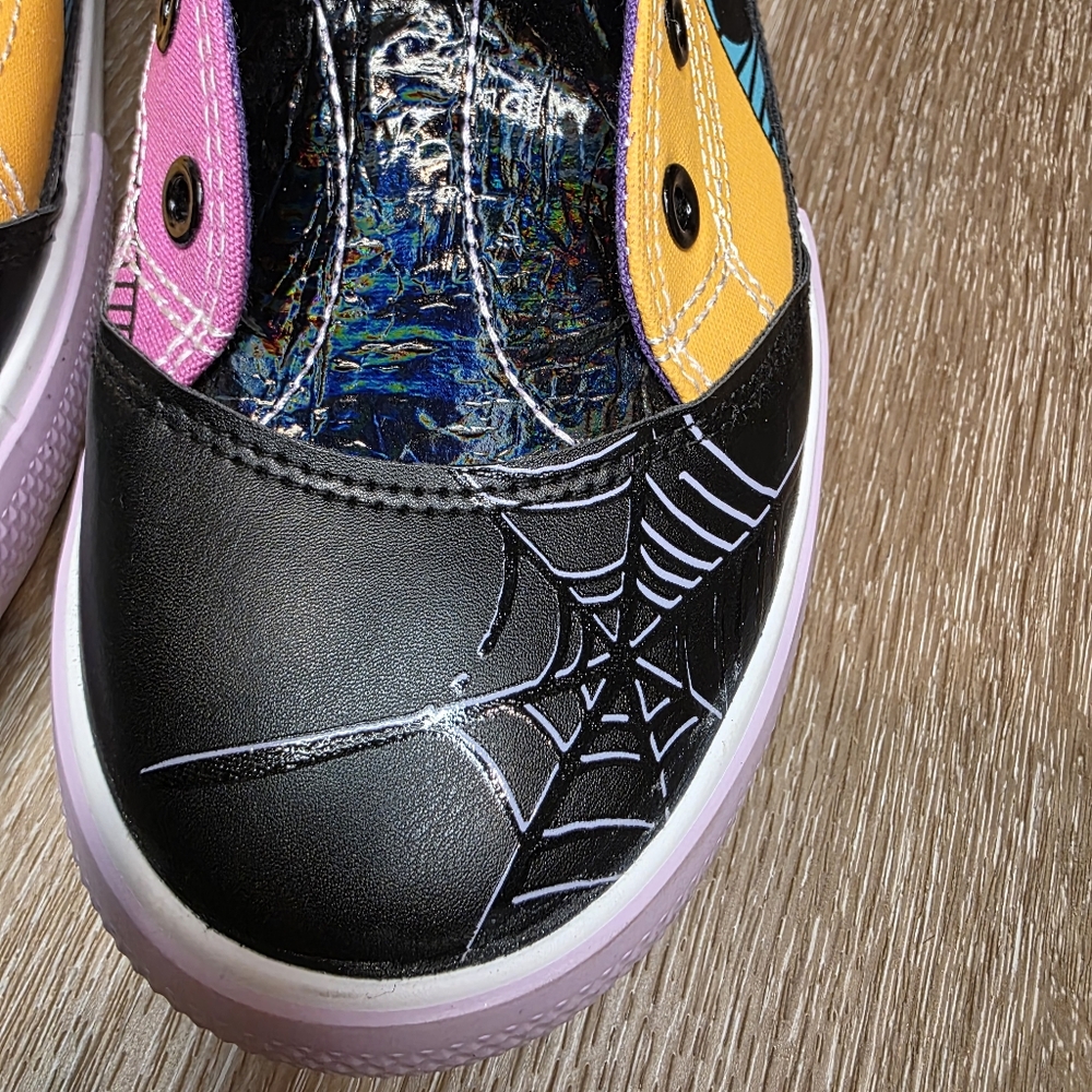 Women's High-Top Sneakers with Spider Web Design - Multicolor - Picture 4 of 15